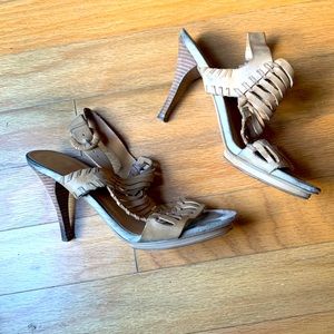 Nine West Plucked Platform Heels